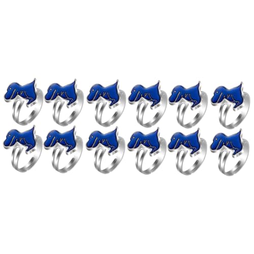Abaodam 12 Pcs Ring Dinosaurs for Toddlers Alloy Cute Child Jewelry