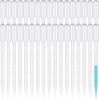 50 Stück Pipette 5ml, Kunststoff Pipetten Einweg Pipetten Dosierpipette, Transferpipetten Plastik Tropfer Pinpette Dünger Einmalpipetten für Experiment, ätherische Öle, Haustier, Pflanze