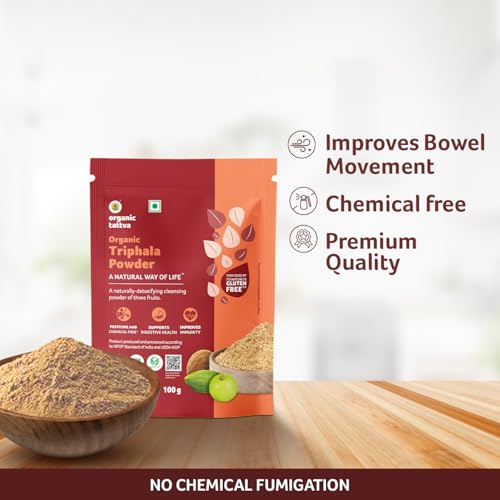 Image of Organic Tattva Triphala Powder 100g, For Gastro Intestinal Wellness, 2 Pack