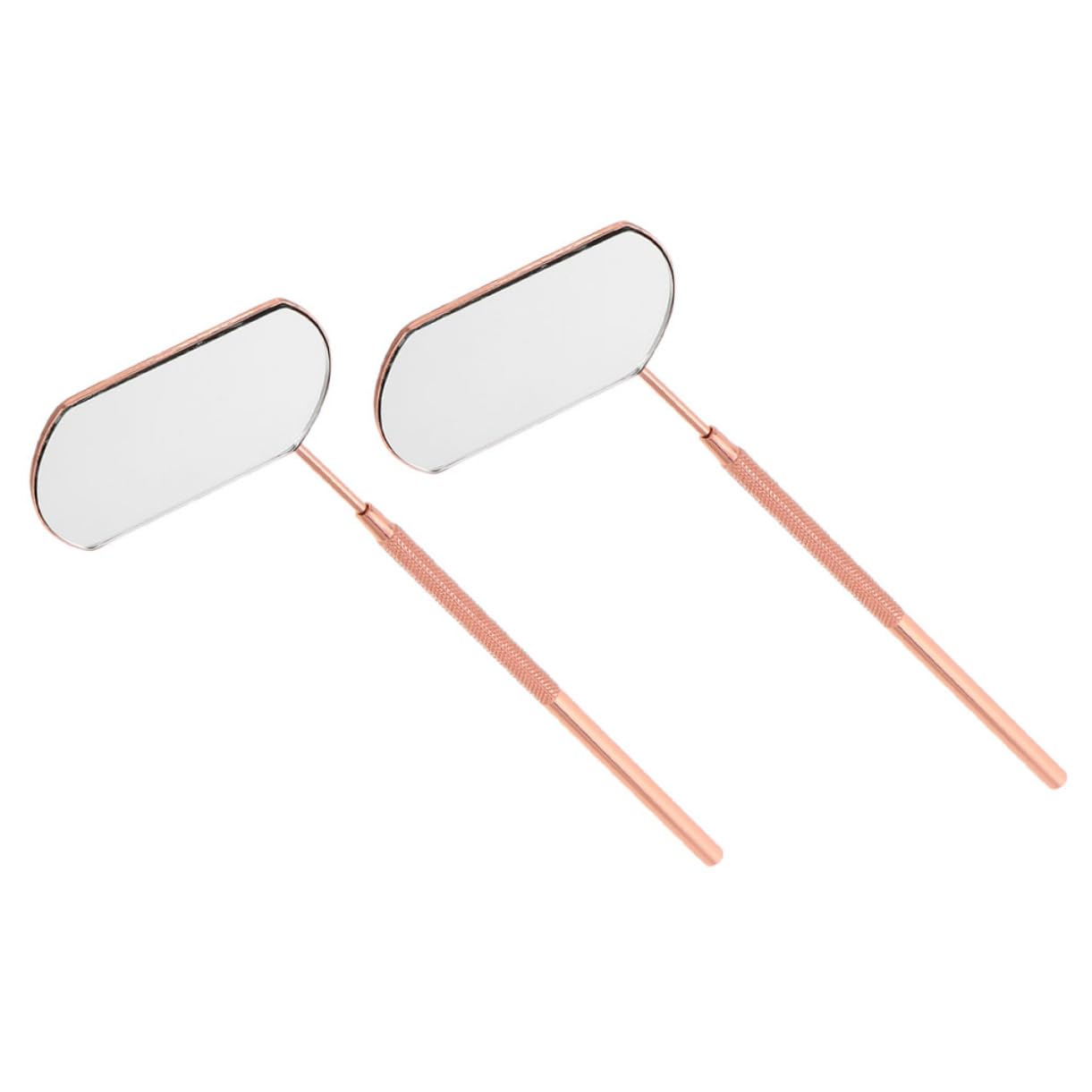 Healeved Eyelash Extension Supplies 2pcs Detachable Lash Examination Mirror Handheld Makeup Mirror Portable for Travel