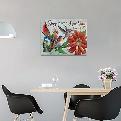 Hummingbird Wall Art Inspirational Quotes Daisy Pictures Wall Decor Farmhouse Hummingbird Canvas Prints Painting Rustic Bird Art Framed Artwork For Bathroom Living Room Bedroom 12"X16" #TOP2