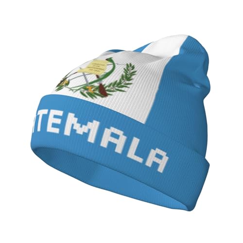 KKRMTUG Guatemala Flag Beanie Hat for Women Men Flag of Guatemala Knitted Hat Winter Warm Hats Soft Stretchy Ski Beanie Cap Unisex Stocking Caps