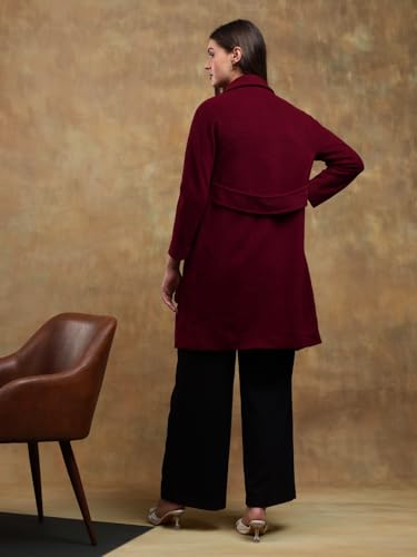 Image of KOTTY Womens Cotton Blend Standard Length Elegant Style Coat - Classic Style with Modern Detailing
