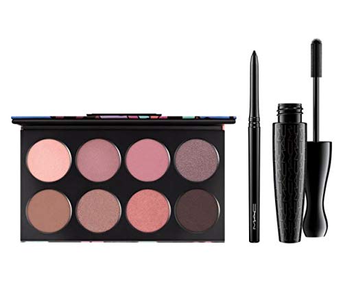 Eye Kit Cool - Eye Shadow palette of 8 - In Extreme Dimension 3D Mascara - Technakohl eye liner Graphblack
