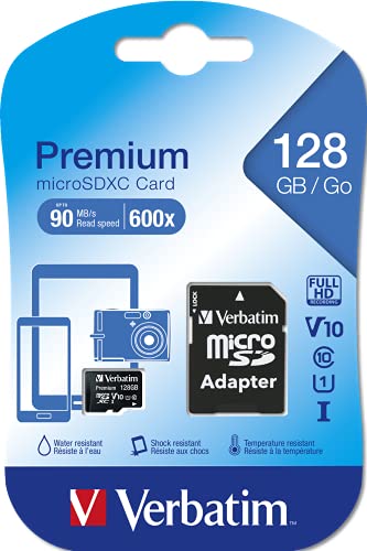 Verbatim 128Gb Premium Microsdxc Memory Card With Adapter, Uhs-I Class 10 #TOP5