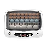 Nuevo control de termostato: la nueva incubadora automática de huevos mostrará automáticamente la temperatura actual. El diseño circular del conducto de aire caliente se extiende por la parte delantera y trasera, y tiene una temperatura constante en todas las direcciones, lo que mejora la tasa de eclosión.