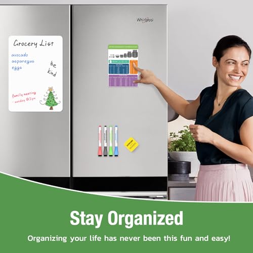 Homidek PETBB-HDCX-ZHB-12X8 Magnetic Dry Erase Board: Small Fridge Whiteboard thumb #5