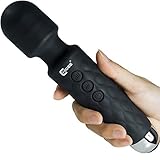 CNHIDEE Mini Wireless Massager Powerful Vibrating Waterproof Rechargeable Body Shoulder Back Neck Foot Hand Sport Massage Relax Travel Friendly 18 Magic Patterns Vibration Quiet Female Handheld Black