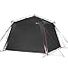 Qeedo Quick Space Camping Pavillon (3x3m) mit UV-Schutz (UV80) & Dark-Coating - windstabil, schneller Aufbau, 8 Personen - Set