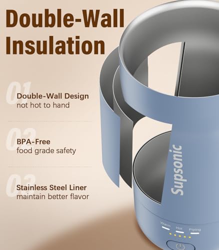 Supsonic 14oz Heated Coffee Mug S1