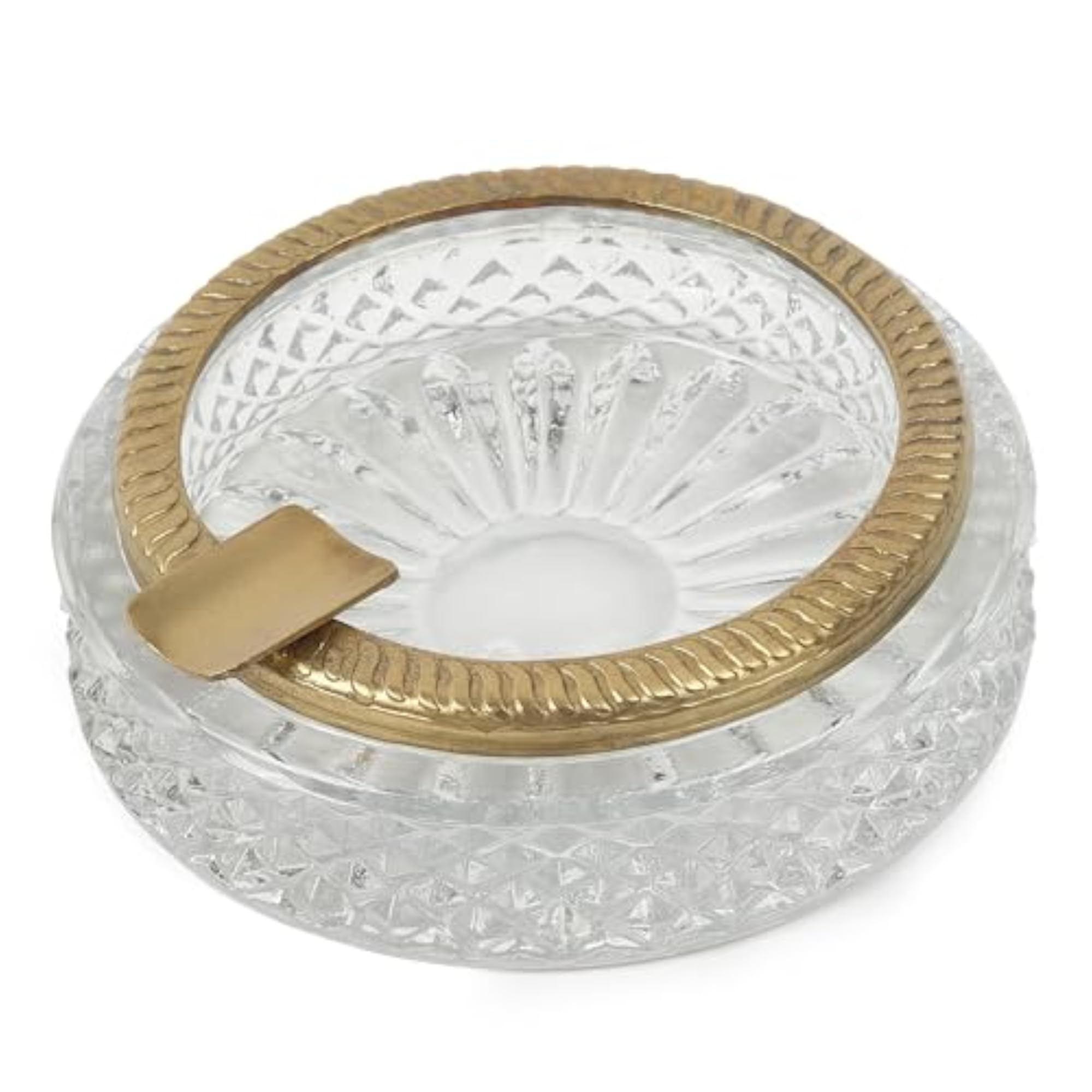 Glass Ashtray for Smoking Cigarettes & Cigars