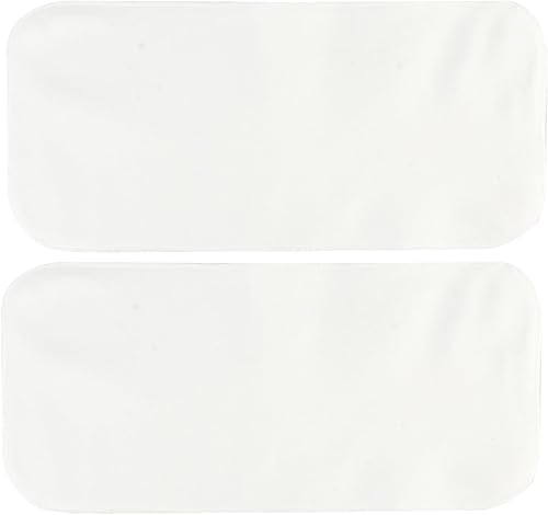 Paquete de 2 piezas de franela de algodón para aceite de ricino, hechas de franela de algodón orgánico sin blanquear, reutilizable, calmante para