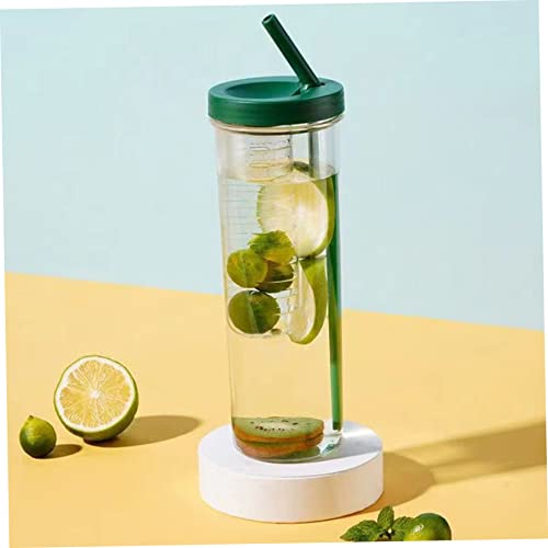 Botella de agua con infusor transparente de 800 ml para café helado en la oficina 5