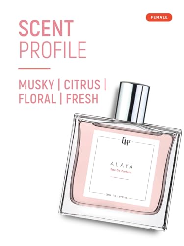 Image of EM5 Alaya Perfume for Women | Musky Citrus Floral Fresh Fragrance | Unisex Eau de Parfum Spray | Luxury Gift for Her | 50ml