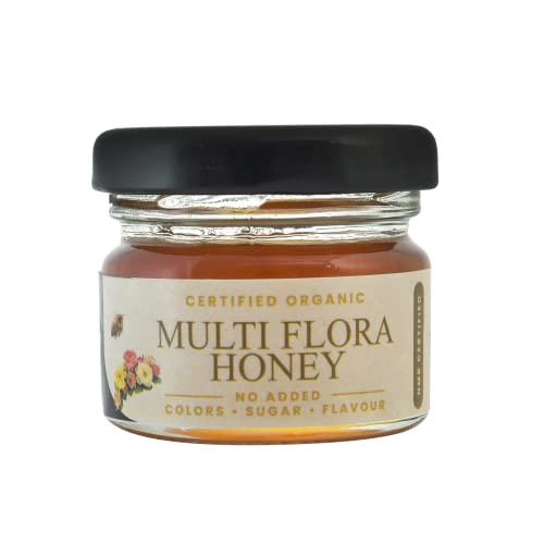 Image of Shiva Organic Multi Flora Honey 30 grams NMR Tested 100% Natural Healthy and Pure Honey No Added Sugar Flavour Unadulterated Sourced ethically from Multi flowers