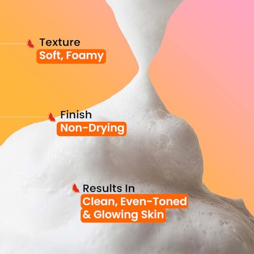 DOT & KEY Vitamin C Super Bright Foaming Face Wash For Dull&Pigmented Skin|With Triple Vitamin C,Blood Orange&Papaya|Sulphate Free|For All Skin Types|For Women&Men|Travel Edition|80Ml