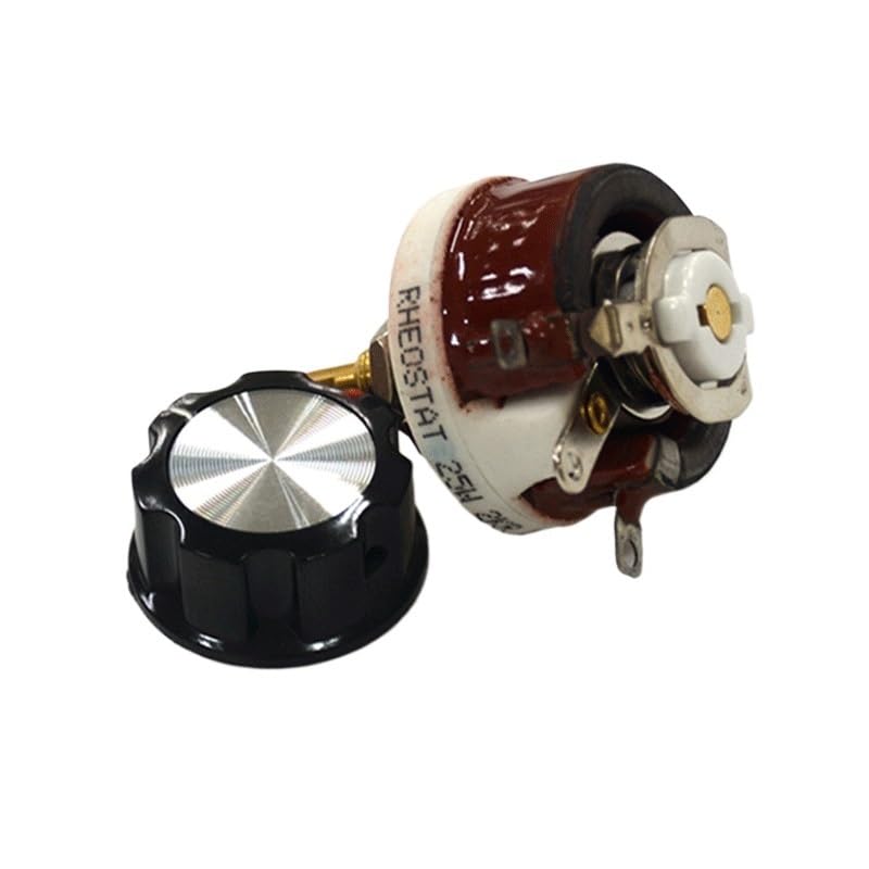 Reóstato de Alta Potencia BC1 R-50R 100 W máx., Resistencia Alambre bobinado Variable rotativa, Forma Disco, Ajustable