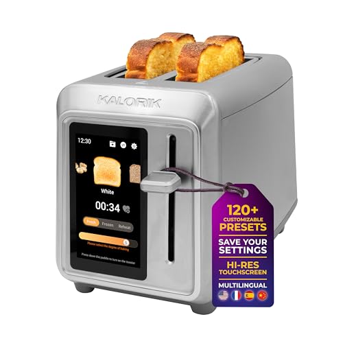 Kalorik Toaster VIVID TOUCH Series 2-Slice with Large High-Resolution Touchscreen