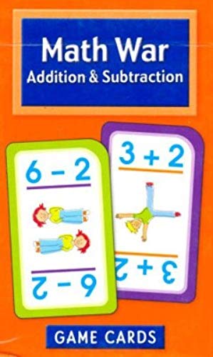 Math War Addition and Subtraction Game Cards