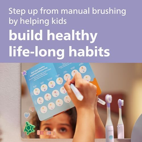 Philips One for Kids by Sonicare Battery Electric Toothbrush, Purple, HY1130/01