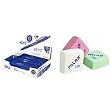 Product 1: Punta 1.0 mm Milan 176510925 - Bolígrafo de punta redonda, 25 unidades + 430 - Caja de 30 gomas de borrar, miga de pan