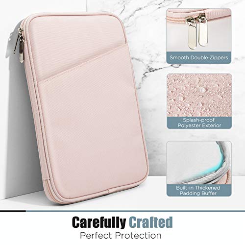 Image of TiMOVO 9-11 inch Tablet Sleeve Bag with Pocket, Pink | Fits iPad 11 inch A16 2025, iPad 10.9 inch /10.2 inch, Air 11 inch 5th /4th Gen, Galaxy Tab A9+ /A11 Plus 11 inch