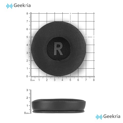 Reposición de almohadillas para audífonos Geekria Sport Cooling-Gel compatibles con Logitech Zone 301, Zone 300, Zone 305 (Negro) miniatura 6