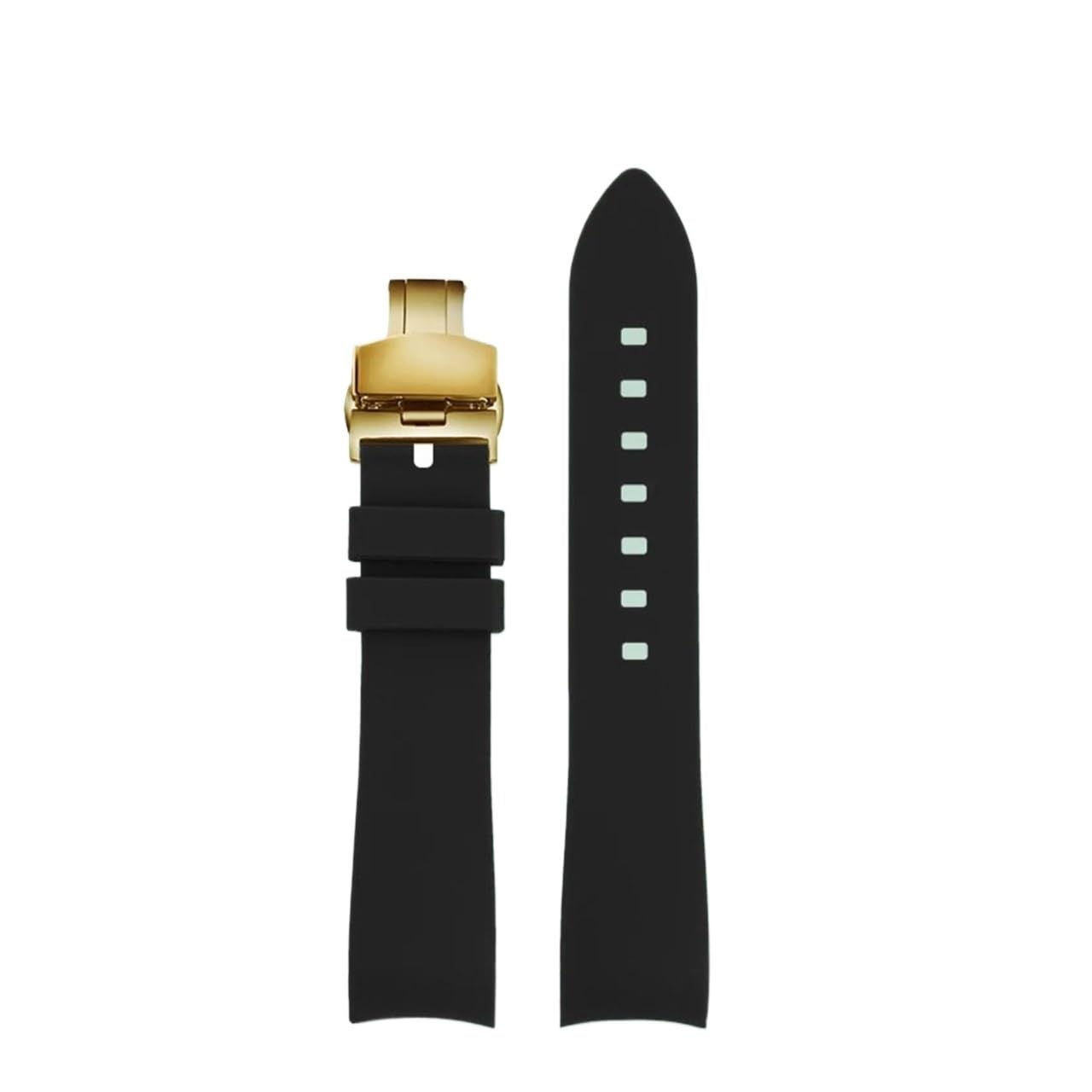 Generico Cinturino for orologio universale in silicone curvo compatibile con la serie GC Little Bee Dive YA136320/22 YA101202 cinturino 20 22 23 mm cintura impermeabile