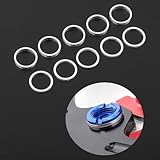 WIIYENA Aluminium für Fahrrad-Kettenblattbolzen, Abstandshalter, Unterlegscheiben, 1 mm und 2 mm dick, Einzel-/Doppelgang-Kurbelgarnituren, 5 Stück