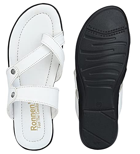 Image of Ronnen's Men's Leather Slippers | Flip Flops | Chappal