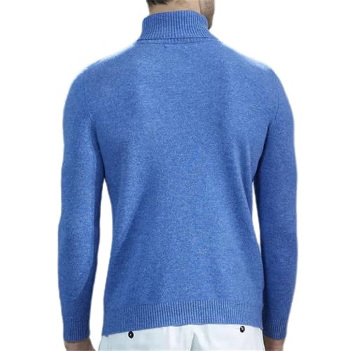 Men's Turtleneck Knitted Sweater Long Sleeve Thick Pullover Casual Warm Jumper2