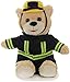 Orsacchiotto di peluche a forma di pompiere, con abito, 27 cm, morbido e carino seduto, orsetto di peluche lavabile, idee regalo per bambini, orso dei pompieri