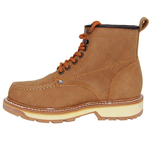 Western Shops Mens Workboot, 6" Soft Toe Leather Construction Workboots For Men4