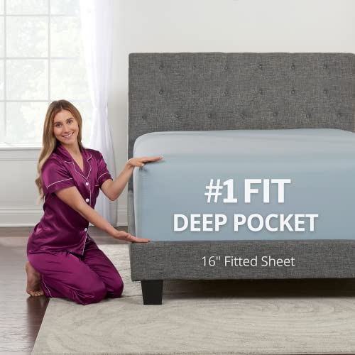 DeaLuxe California King Fitted Sheet Only - Real [16-Inch]