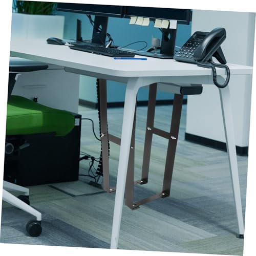 Soporte para CPU bajo escritorio, robusto, de acero al carbono, diseño ahorrador de espacio, para torre de PC miniatura 7