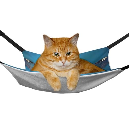 Hamac pour chat doux et respirant avec sangles d'attache robustes
