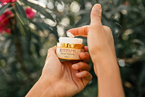 Honey Girl Organics Facial Scrub, Moisturizing & Exfoliating, Fights Acne, Fine Lines & Wrinkles, 100% Natural Honey & Sugar Face Scrub, Made in Hawaii (1.75oz) - Image 5