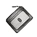FOMIYES Men Zipper Wallet Capacity Coin Purse Fashion Wallet Money Clip Card Holder Black