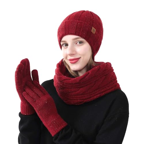 Bonnet écharpe homme doublé polaire, l'ensemble hivernal haut de gamme contre le froid