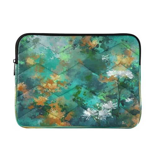 Funda para laptop 13-14 pulgadas impermeable diseño flores