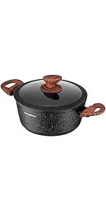 Casseruola Florina Master Black 28cm 6.5L - Antiaderente, Per Induzione, Manici Soft-Touch - Perfetta Per Tutte Le Cucine - Foto 2