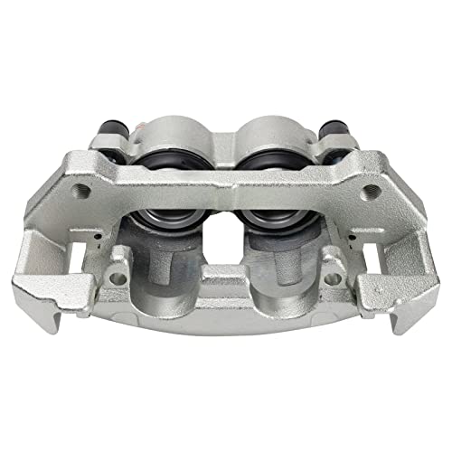 Image of TRQ Front Brake Caliper Set Zinc Coated Brackets Compatible with 2003-2006 Ford Expedition 2003-2006 Lincoln Navigator