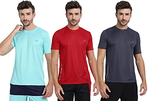 Image of FTX Men's Dri-Fit Round Neck T-Shirt Combo - Pack of 3 (723)