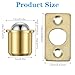 Shimmeroo 24PCS Ball Catch with Mounting Brackets, Adjustable Brass Spring Latch for Cabinet Door & Drawer, Top Door Closet Ball Catcher Stopper, Gold Tone Furniture Hardware Fitting