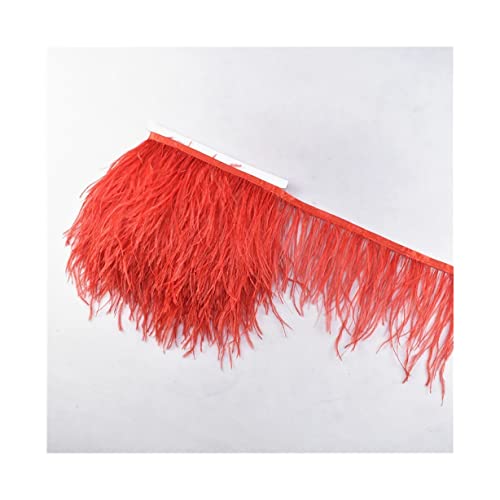 Plumes d'autruche blanches 8-10cm pour customiser une robe de soirée - 5