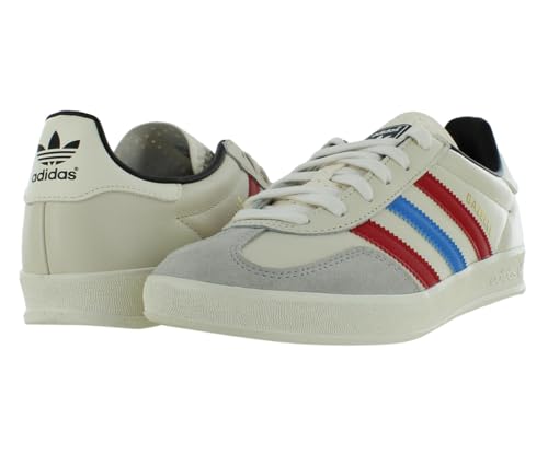Image of adidas Gazelle Indoor Mens Shoes, Chalk White /Better Scarlet /Core Black, Size 7