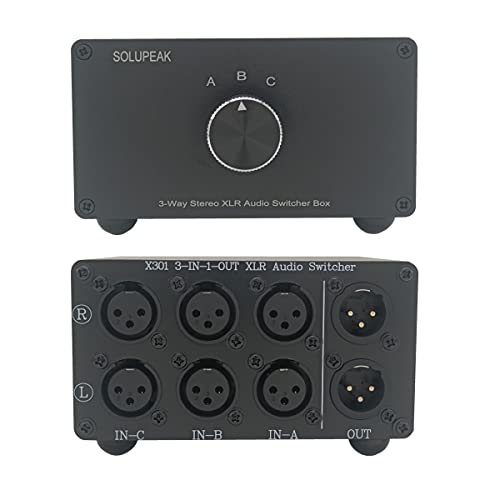SOLUPEAK Boîte de commutation audio...