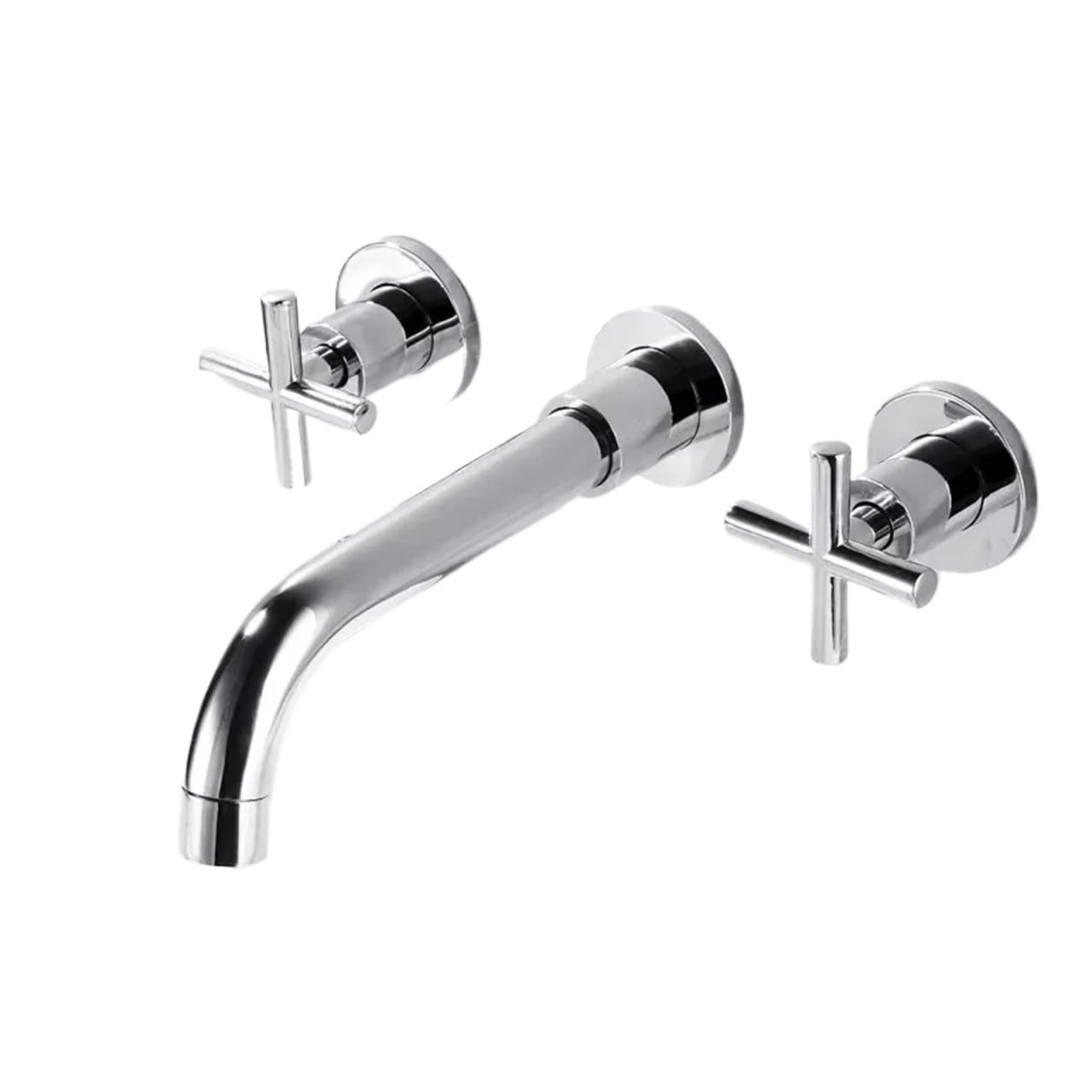 Naqzrxpml Color1 Wall Mounted Bathtub Basin Mixer Faucet Dual Handle Black For Shower(Color1)