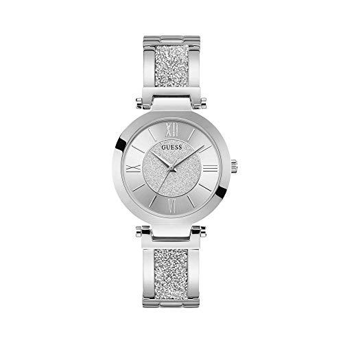 Guess Reloj Analógico Para Mujer De Cuarzo Con Correa En Acero Inoxidable W1288l1 Guess Reloj Analógico Para Mujer De Cuarzo Con Correa En Acero Inoxidable W1288l1