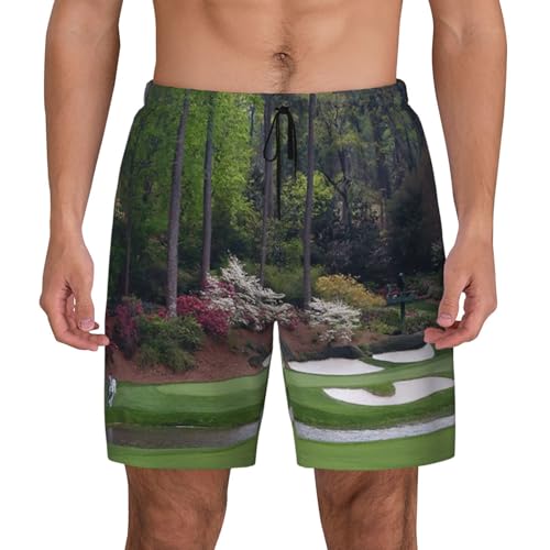 Short de plage imprimé golf homme pour passer du green à la baignade